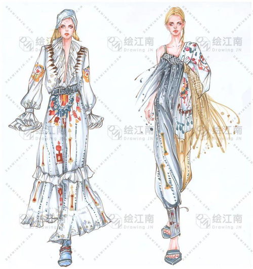 前輩足跡 繪江南——2020學年服裝設計手繪作業展，探索產品設計的詩意棲居